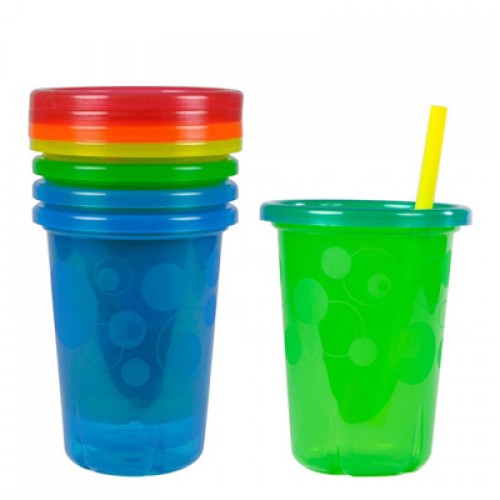 THE FIRST YEARS Take & Toss Straw Cups 10oz (4pack)  THE FIRST YEARS Take & Toss Straw Cups 10oz (4pack)